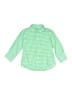 Crewcuts 100% Cotton Checkered-gingham Green Long Sleeve Button-Down Shirt Size 2 - photo 1