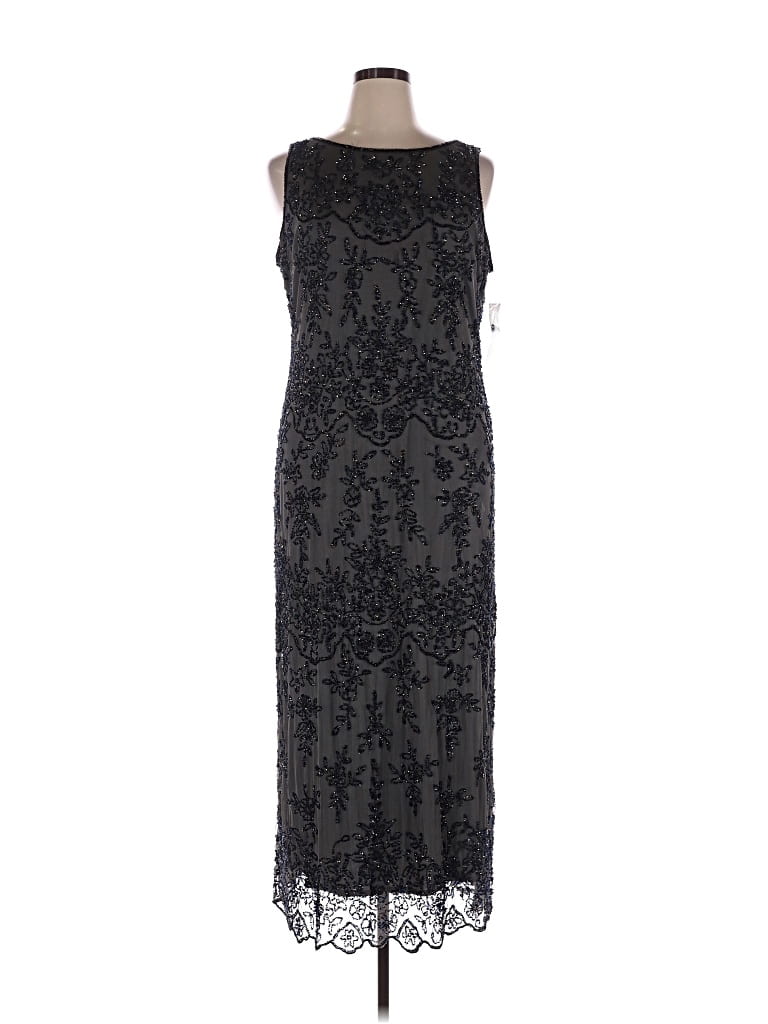 Pre-owned Pisarro Nights Cocktail Dress In Blue