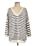 CAbi Stripes Ivory Pullover Sweater Size L - photo 1