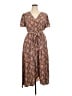 BLOOMCHIC 100% Polyester Paisley Brown Casual Dress Size 14 - 16 - photo 1