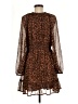 Old Navy 100% Polyester Animal Print Brown Casual Dress Size M - photo 2