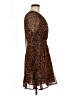 Old Navy 100% Polyester Animal Print Brown Casual Dress Size M - photo 4