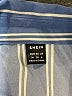 Shein Stripes Blue Long Sleeve Blouse Size 6 - photo 7
