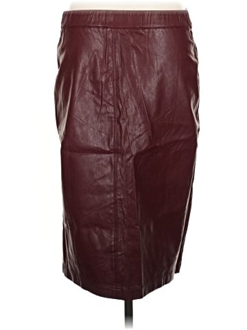 Skies Are Blue Faux Leather Skirt (view 2)