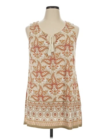 Rose + Olive Sleeveless Blouse (view 1)