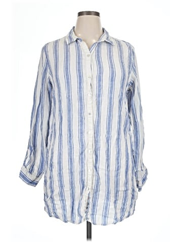 St. Tropez West 3/4 Sleeve Button-Down Shirt (view 1)