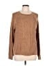 Crown & Ivy Tweed Brown Pullover Sweater Size L - photo 1
