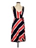 Express Stripes Red Casual Dress Size XS - photo 1