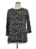 Cathy Daniels Animal Print Black Pullover Sweater Size XL - photo 1