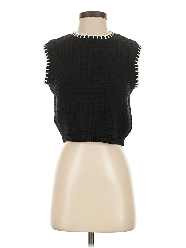 Pre-owned Moon & Madison Sweater Vest In Black