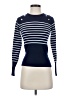 Shein 100% Polyester Stripes Blue Pullover Sweater Size 2 - photo 1