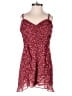 Fab'rik 100% Polyester Hearts Burgundy Romper Size M - photo 1