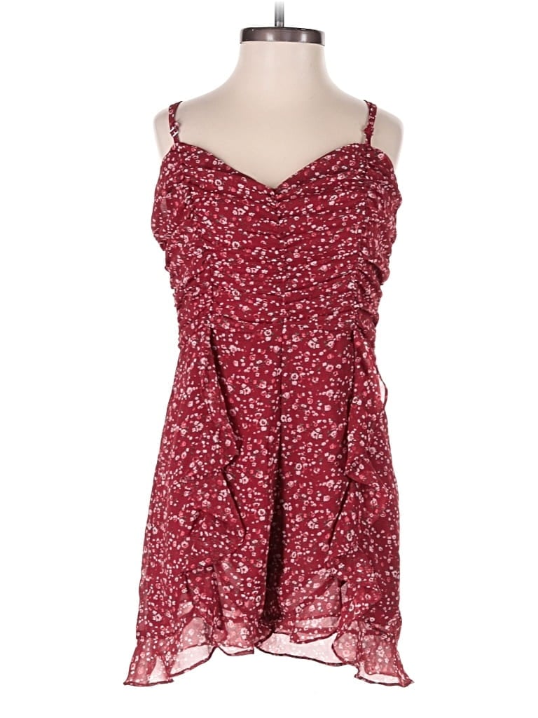 Pre-owned Fab'rik Romper In Burgundy