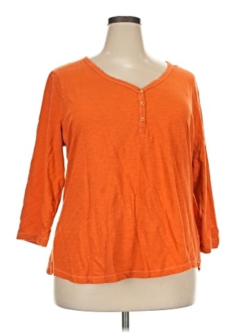 St. John's Bay 3/4 Sleeve Top (view 1)