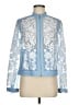 Carlisle 100% Silk Floral Blue Jacket Size 6 - photo 1