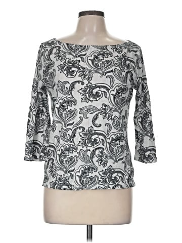Ann Taylor 3/4 Sleeve T-Shirt (view 1)
