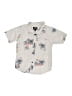 Billabong Tropical Ivory Gray Short Sleeve Button-Down Shirt Size 6 - photo 1