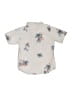 Billabong Tropical Ivory Gray Short Sleeve Button-Down Shirt Size 6 - photo 2