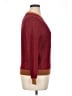Zara Color Block Burgundy Pullover Sweater Size XL - photo 4