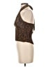 Aqua Brown Sleeveless Blouse Size S - photo 5
