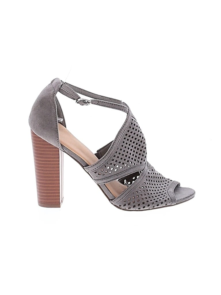 Pre-owned Assorted Brands Sandals In Gray