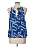 Bella Dahl 100% Polyester Blue Sleeveless Blouse Size L - photo 2