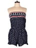Mudd 100% Rayon Hearts Blue Romper Size XL - photo 1