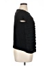 Elle 100% Polyester Black Short Sleeve Top Size XL - photo 4