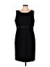 Kasper 100% Polyester Black Cocktail Dress Size 14 Petite - photo 1
