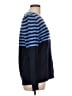 MICHAEL Michael Kors 100% Cotton Stripes Blue Pullover Sweater Size L - photo 4