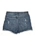 Express Hearts Blue Denim Shorts Size 6 - photo 2