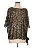 MICHAEL Michael Kors 100% Polyester Gold 3/4 Sleeve Blouse Size L - photo 1