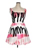 Milly Graphic Pink Cocktail Dress Size 14 - photo 1