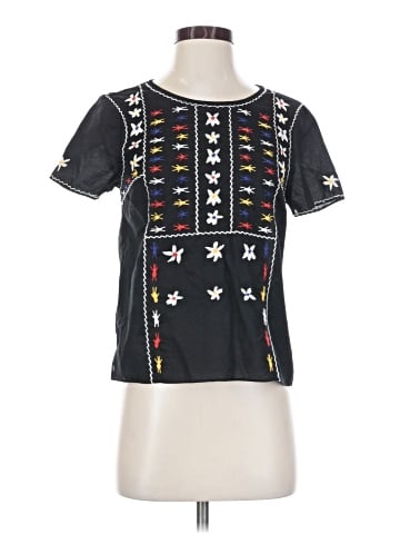 Madewell Embroidered Tie-Back Cutout Top (view 1)