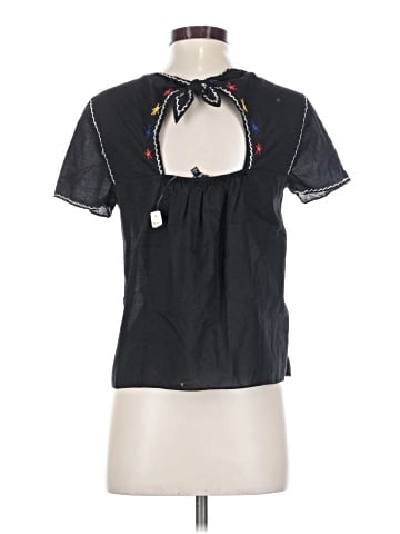 Madewell Embroidered Tie-Back Cutout Top (view 2)