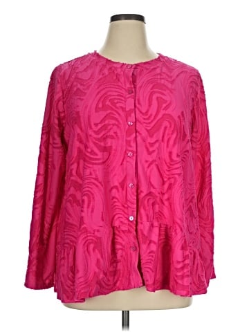 LOGO by Lori Goldstein Long Sleeve Blouse (view 1)