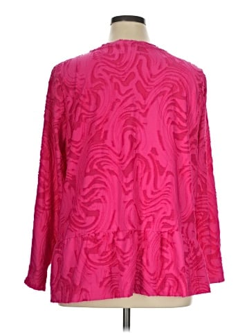LOGO by Lori Goldstein Long Sleeve Blouse (view 2)