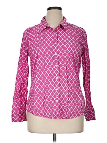 Crown & Ivy Long Sleeve Button-Down Shirt (view 1)