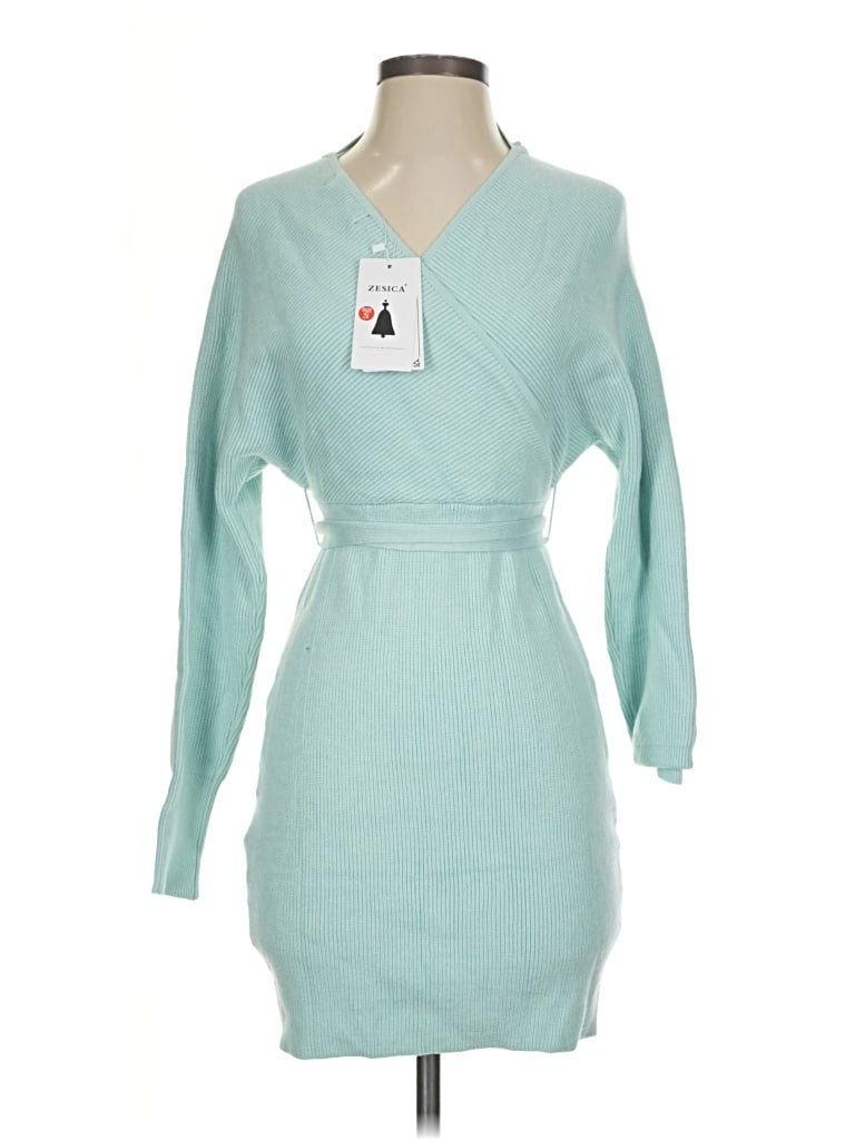 Pre-owned Zesica Pullover Sweater In Teal