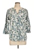 Van Heusen Blue 3/4 Sleeve Blouse Size L - photo 1