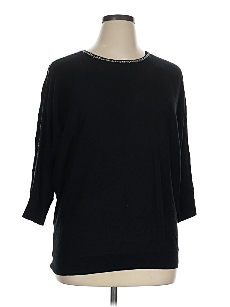 Pre-owned Alfani Pullover Sweater In Black