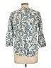 Van Heusen Blue 3/4 Sleeve Blouse Size L - photo 2