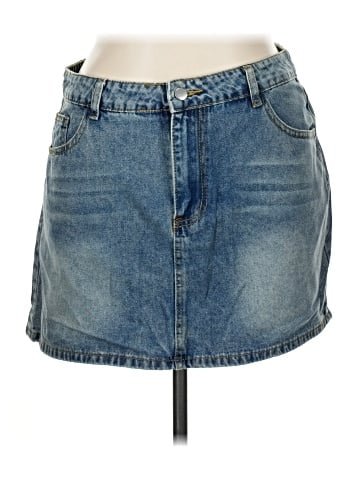 Unbranded Denim Skirt (view 1)