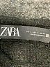 Zara 100% Acetate Black Coat Size L - photo 6