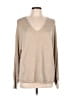 Vince Camuto Metallic Tan Pullover Sweater Size L - photo 1