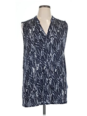 Three Dots Sleeveless Button-Down Shirt (view 1)