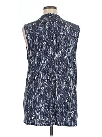 Three Dots Sleeveless Button-Down Shirt (view 2)