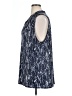 Three Dots Blue Sleeveless Button-Down Shirt Size 1X - photo 5