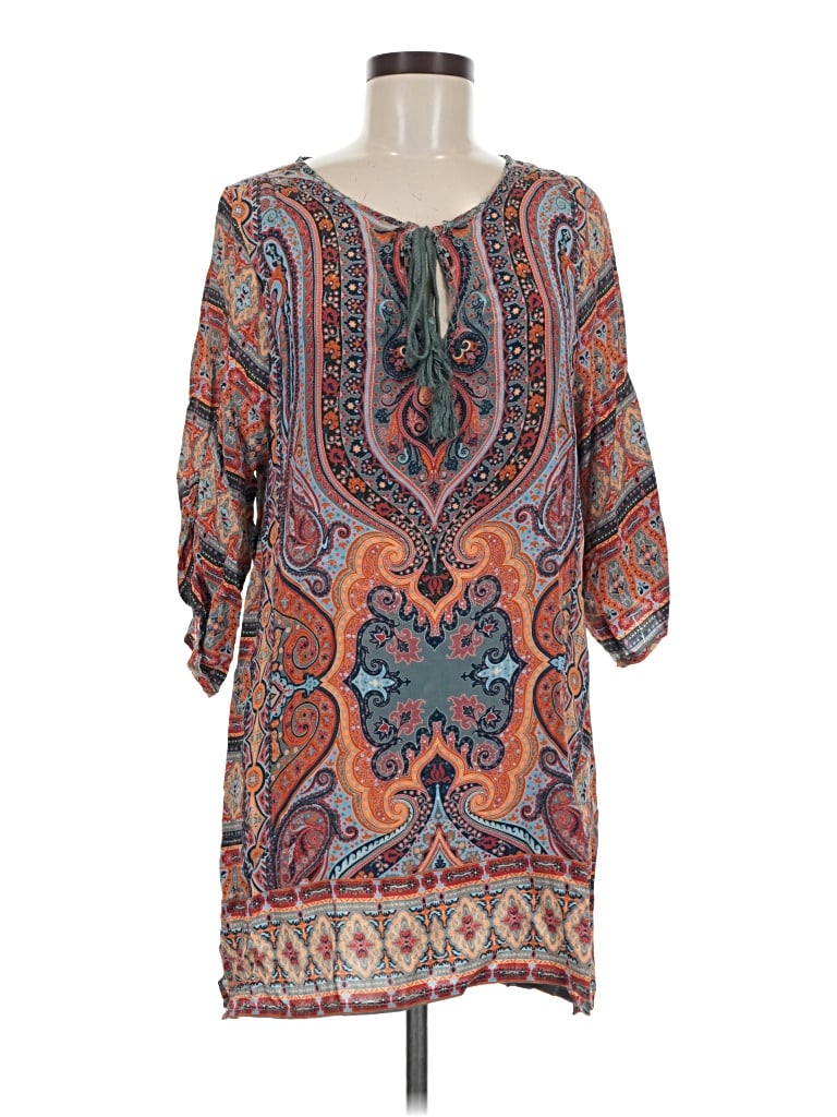 Pre-owned Tolani 3/4 Sleeve T-shirt In Orange
