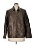 Alfred Dunner 100% Polyester Brown Jacket Size 14 - photo 1